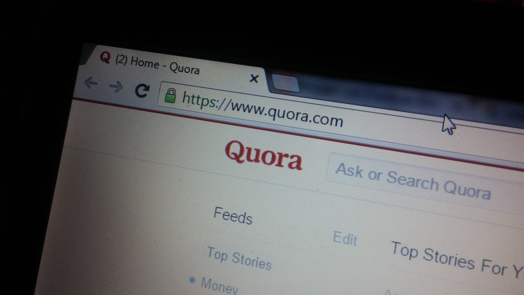 quora desktop view
