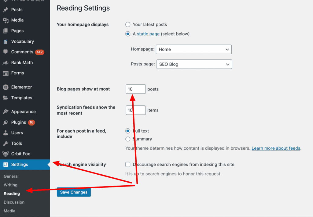 How to Change the amount of Posts Showing Up On Your WordPress Blog Page 3